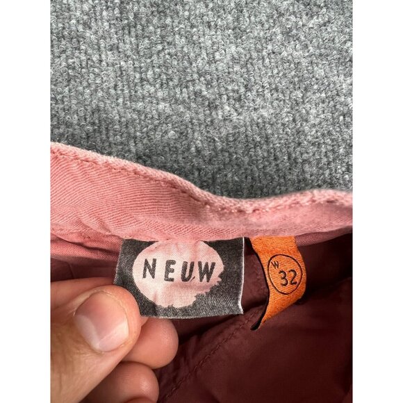 Neuw Pants Men's W32 x L28 Pink Denim Straight Leg Chino Australia - Picture 8 of 9